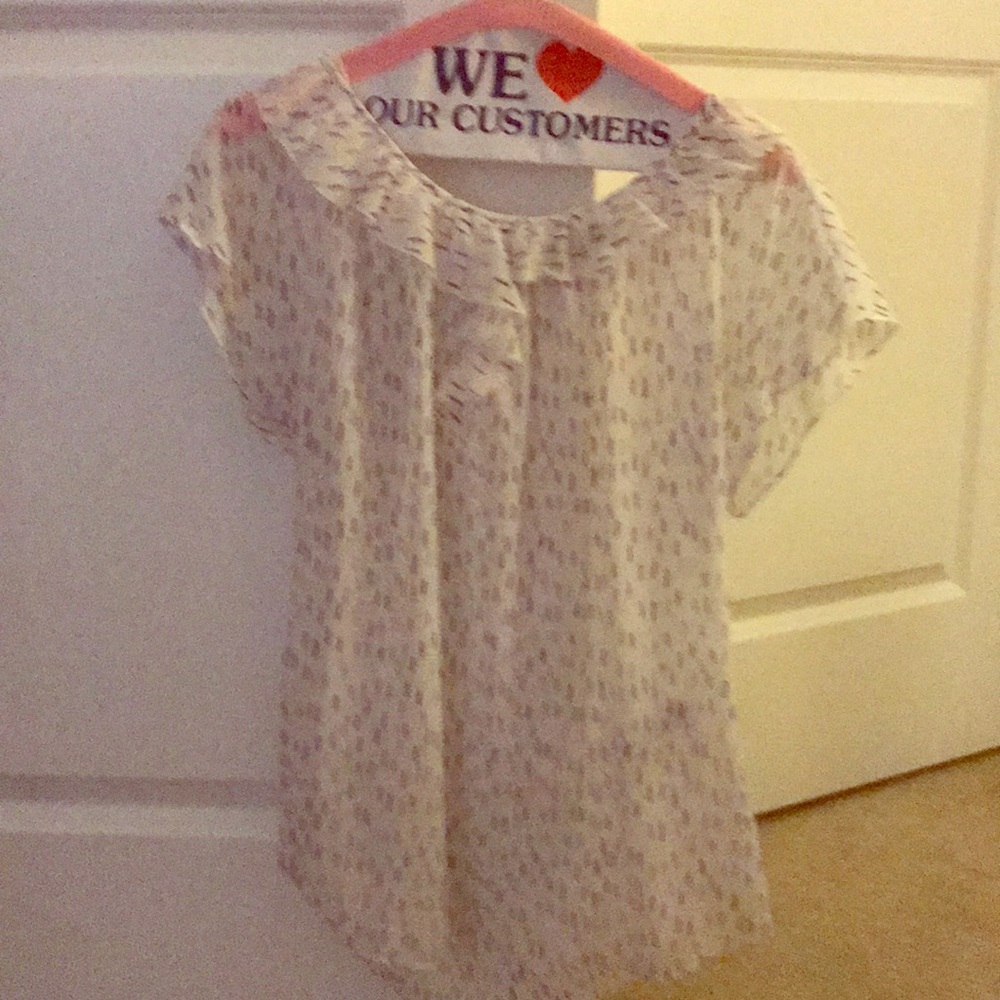Sheer work blouse